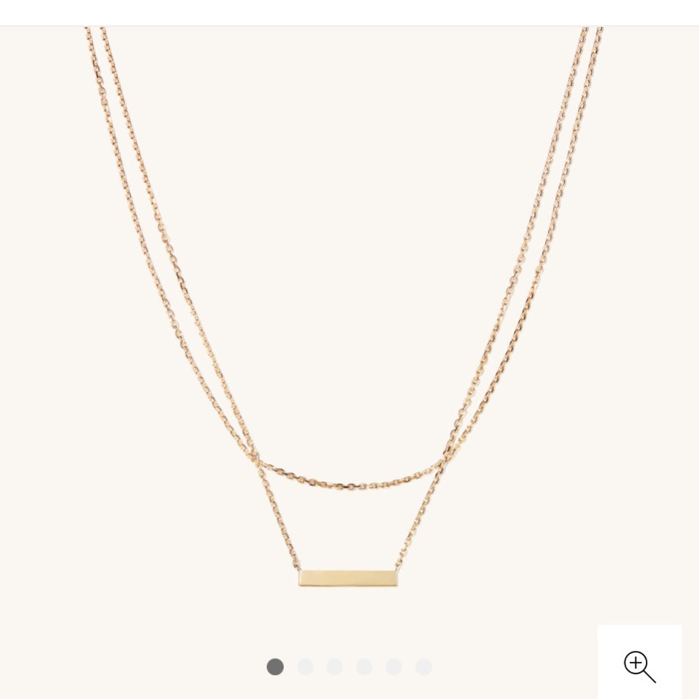 Mejuri Layered Bar necklace